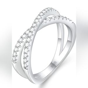 Moissanite diamond ring band  0.3 carat 7.5